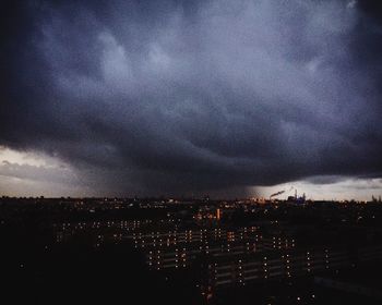 Clouds over city