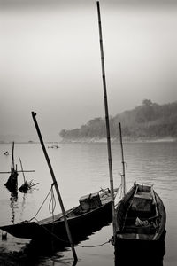 Boats in sea