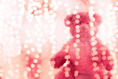 Close-up of pink painting