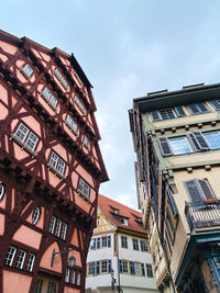 Low angle view of traditional german buildings