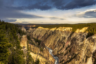 Scenic view of river against sky