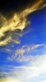Low angle view of cloudy sky