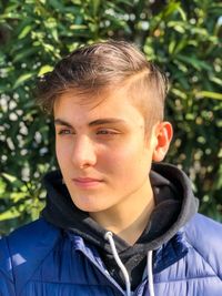 Close-up portrait of boy