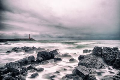 Scenic view of sea against sky