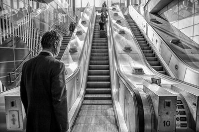 Woman walking in city