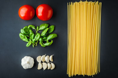 High angle view of vegetables