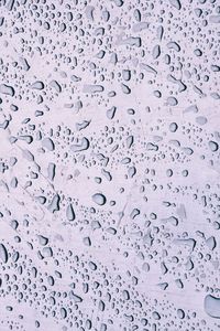 Full frame shot of raindrops on glass window