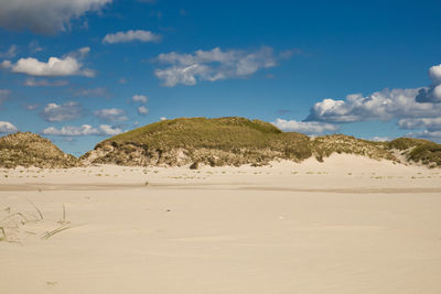 Scenic view of desert against sky