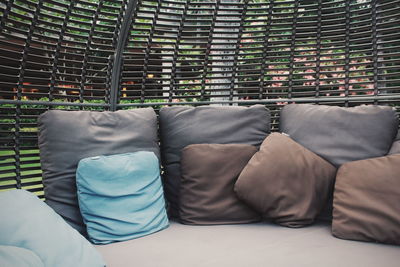 Lounge chairs on bed at home