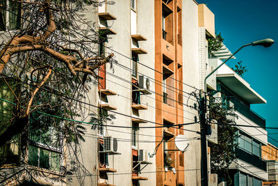 Low angle view of buildings against sky