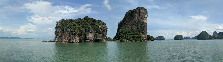 Panoramic view of sea against sky