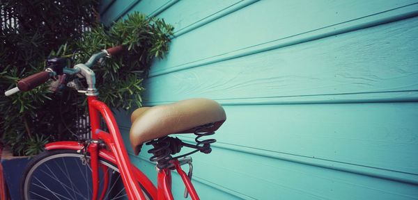 Close-up of bicycle wheel