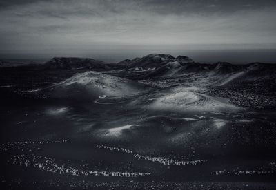 Aerial view of landscape against sky