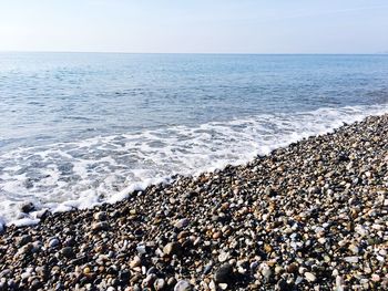 Scenic view of seascape against sky