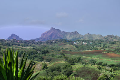 Scenic view of landscape against sky