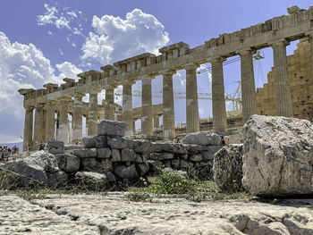 Old ruins against sky