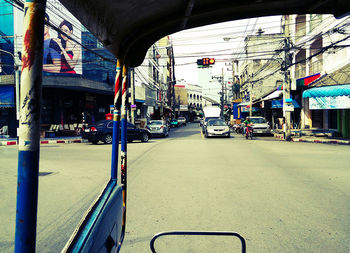 View of city street