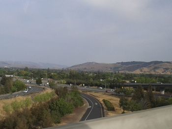 Road passing through landscape