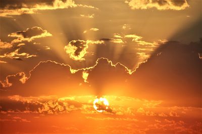 Scenic view of sky during sunset