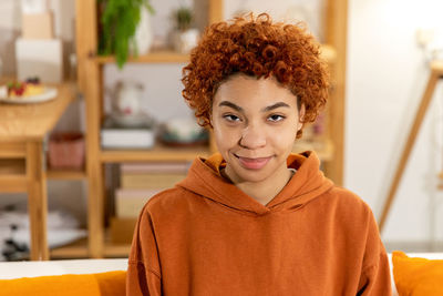 Portrait of young woman