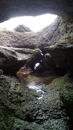 Rock formations in sea