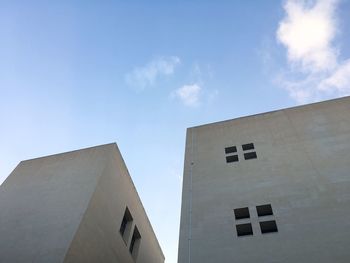 Exterior of built structure against blue sky