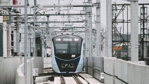 Train on railroad track