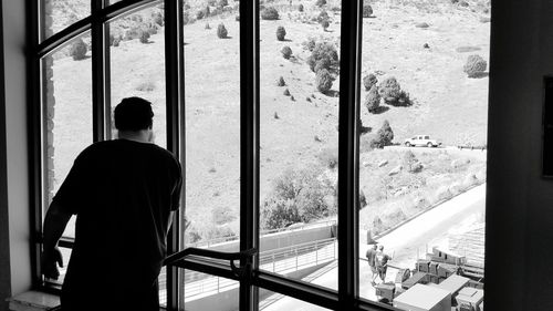 People standing in balcony