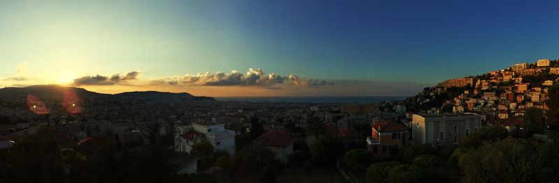 Cityscape at sunset