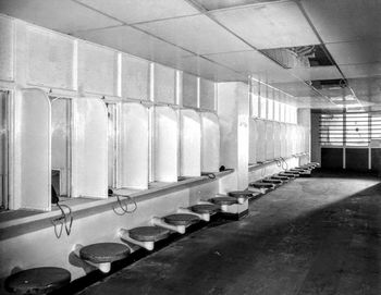 Empty benches in the dark