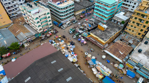 Aerial view of dar es salaam, tanzania