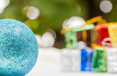 Close-up of multi colored balls