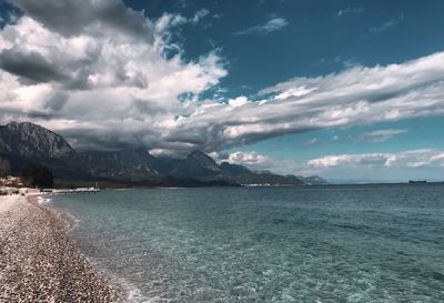 Scenic view of sea against sky