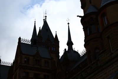 Low angle view of church against sky