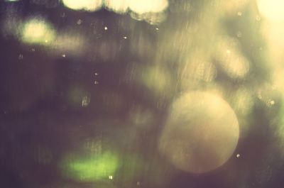 Full frame shot of raindrops on window