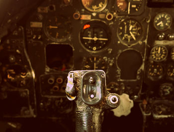 Close-up of machine part