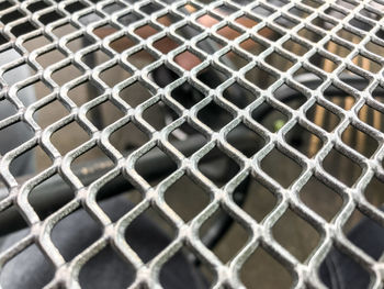 Full frame shot of metal grate