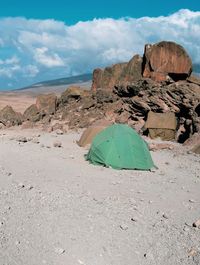 Camping at mount kilimanjaro