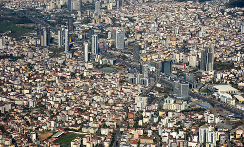 High angle view of cityscape