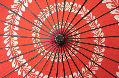 Full frame shot of red umbrella