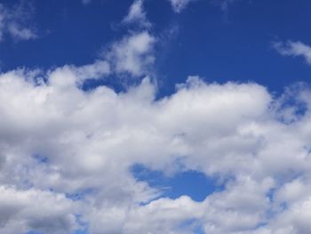 Low angle view of clouds in sky