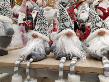 Panoramic view of people at market stall