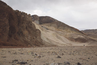 Scenic view of desert against sky