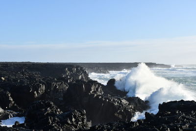 Scenic view of sea against sky