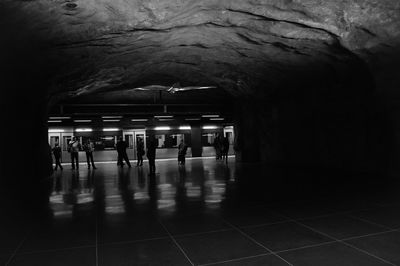 Interior of subway station