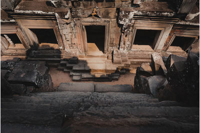 Low angle view of old building