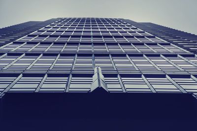 Low angle view of modern building against sky