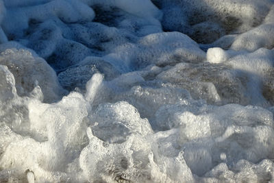 Full frame shot of frozen sea