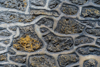 Full frame shot of rock on land