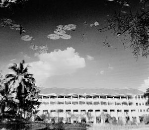 Built structure with trees in background